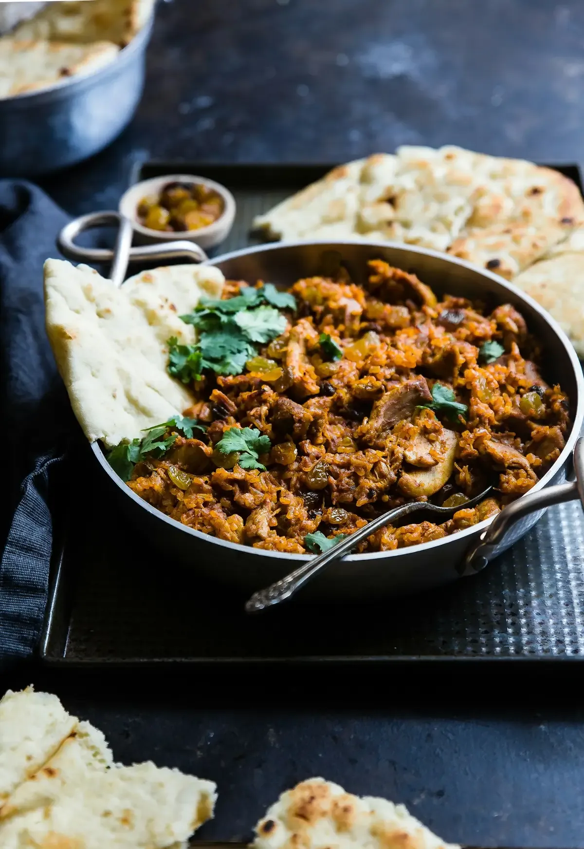 Carne moída ao curry na panela