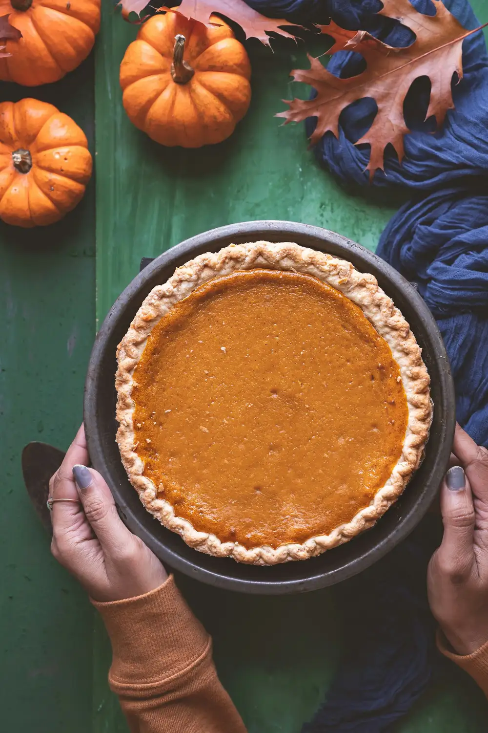 Imagem ilustrativa: torta de abóbora sem açúcar (pumpkin pie)